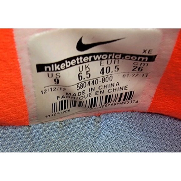 Nike Flex 13 Run Running Shoe Size 9 Womens Sneakers Orange Neon - Picture 8 of 8